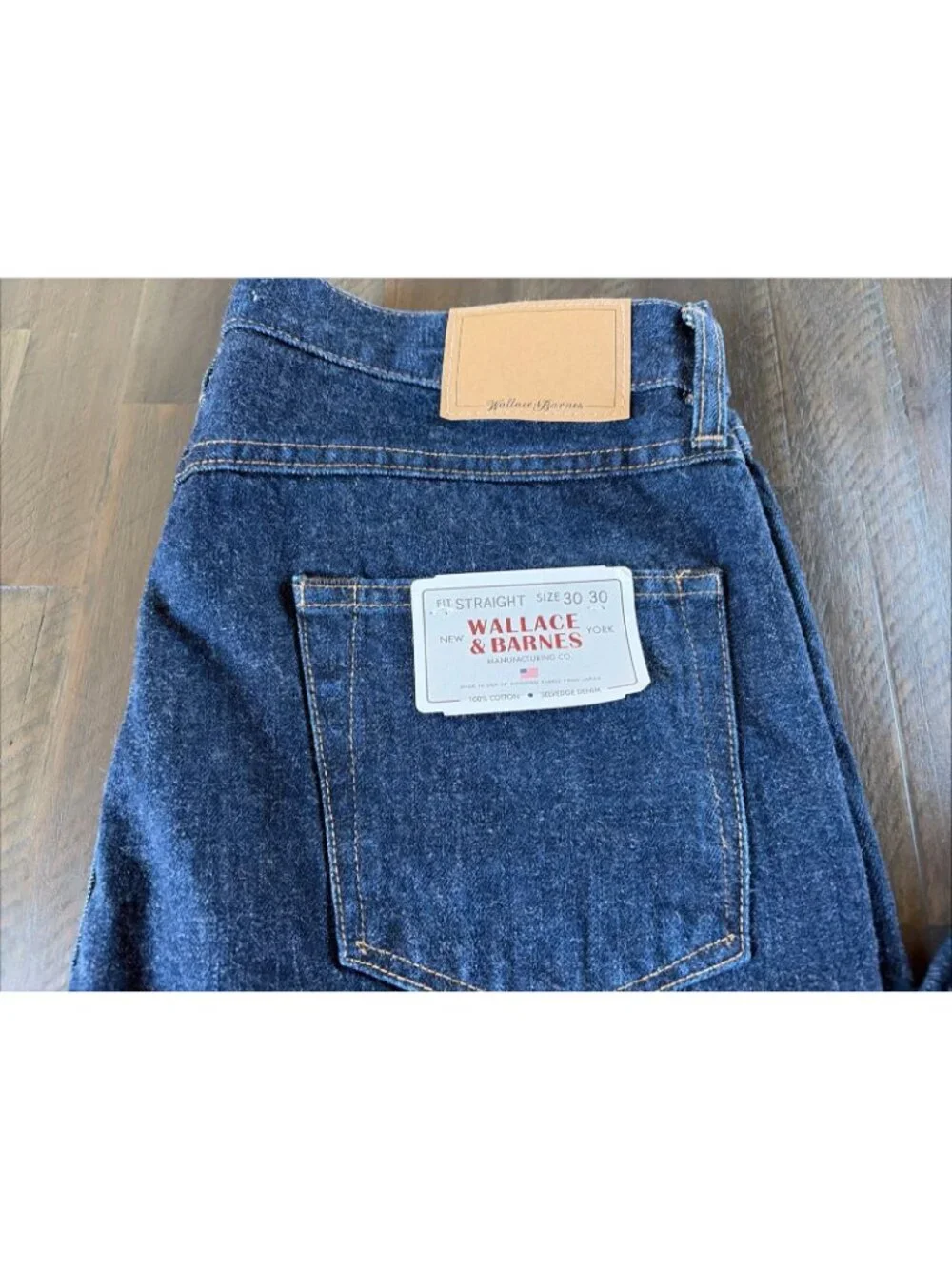 Wallace & Barnes straight-fit jean in Japanese selvedge denim J Crew 30x30 NWT